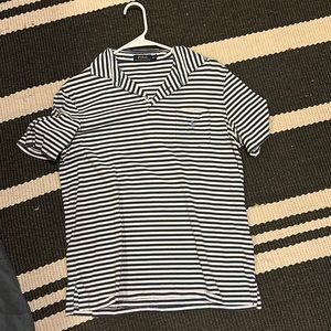 Blue and white stripe ralph lauren polo, size medium, very lightly used